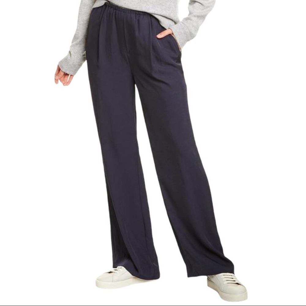 Vince Wide Leg Pants in Navy